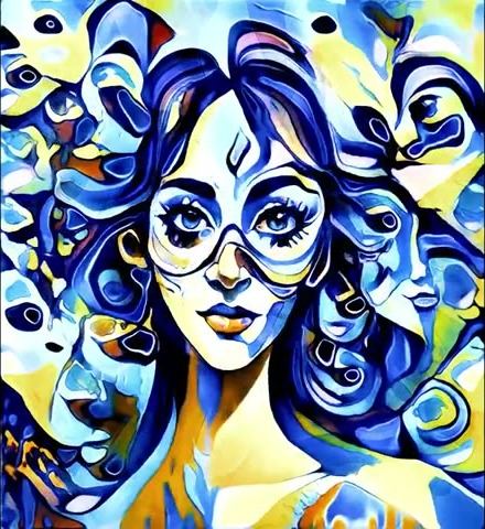 GAN self-portrait degraded to an earlier training epoch